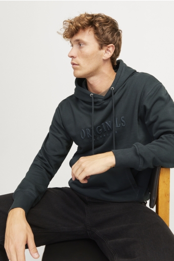 Jack & Jones Trui JORFREDERIKSBERG SWEAT HOOD SN 12262811 Forest River