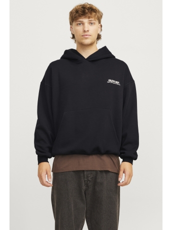 Jack & Jones Trui JORROXBURY BACK SWEAT HOOD LN 12265759 BLACK