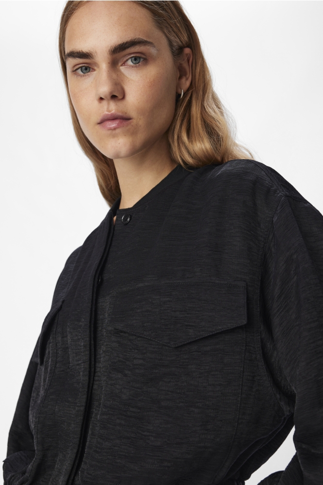 OBJELLEN LO L/S SHIRT 135 23045303 BLACK