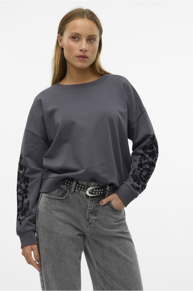 VMHELEN TRINA LS SWEAT BOX JRS GA 10321322 ASPHALT/BLACK FLOC