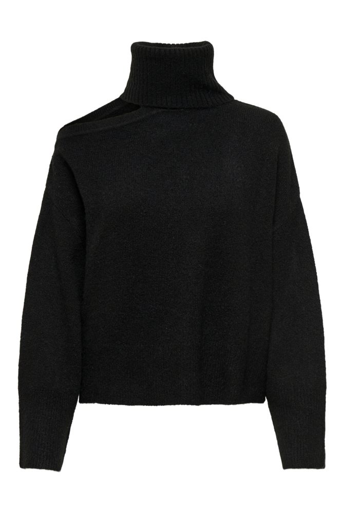 JDYDEBBIE L/S CUT OUT RN PULLOVER K 15339501 Black