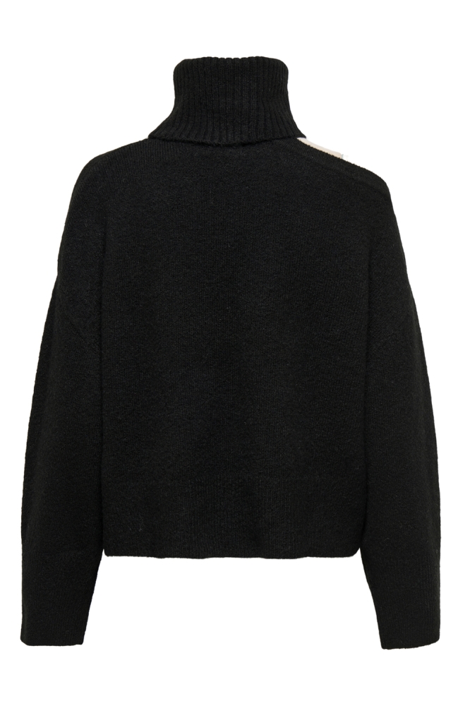 JDYDEBBIE L/S CUT OUT RN PULLOVER K 15339501 Black