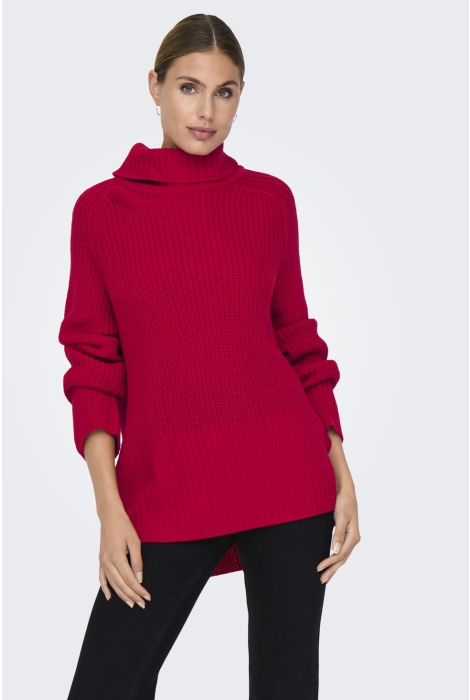 Jacqueline de Yong jdyjusty l/s rn raglan slit pull kn