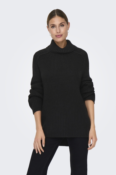 Jacqueline de Yong jdyjusty l/s rn raglan slit pull kn