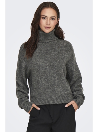 Jacqueline de Yong Trui JDYLETTY L/S ROLL NECK PULLOVER KNT 15343157 Dark Grey Melange