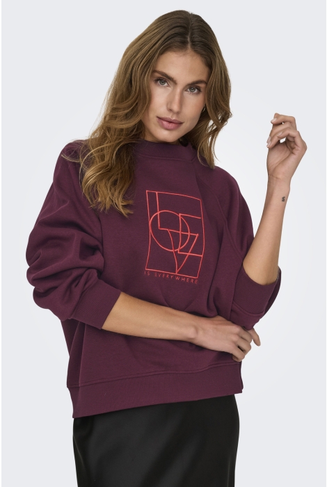 Jacqueline de Yong jdybambi l/s emb sweat jrs