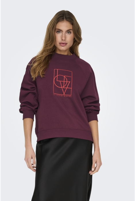 Jacqueline de Yong jdybambi l/s emb sweat jrs