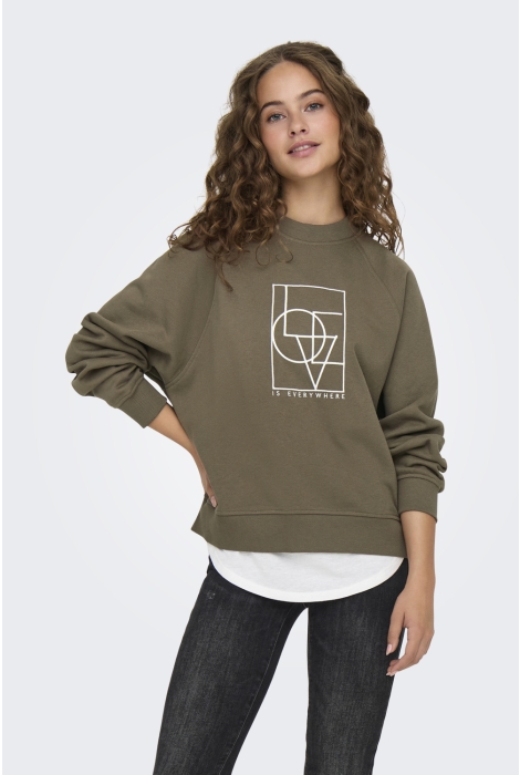 Jacqueline de Yong jdybambi l/s emb sweat jrs