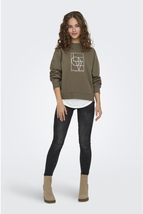 Jacqueline de Yong jdybambi l/s emb sweat jrs