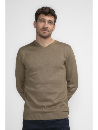 Petrol Industries Trui KNITWEAR V NECK BASIC M 3040 KWV200 7140 Oak