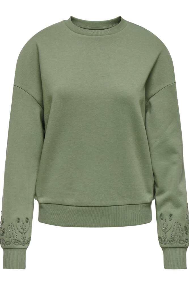 ONLCORA L/S O-NECK SWT 15337714 HEDGE GREEN/ISELYN