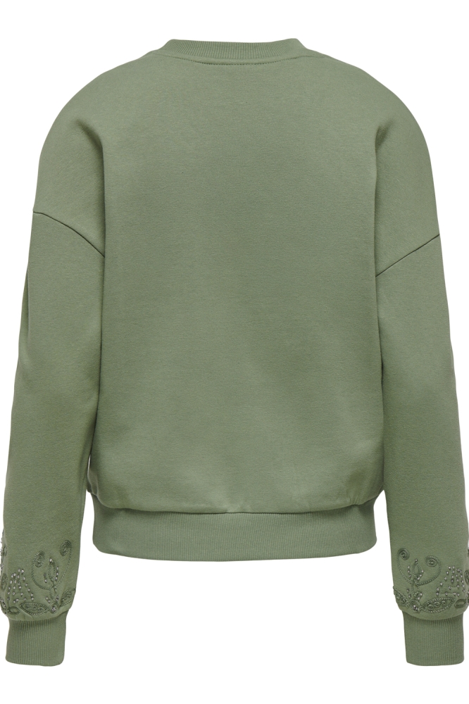 ONLCORA L/S O-NECK SWT 15337714 HEDGE GREEN/ISELYN