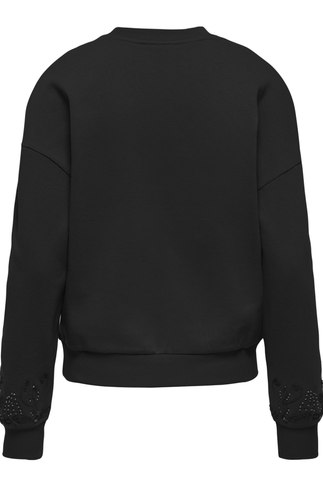 ONLCORA L/S O-NECK SWT 15337714 BLACK/ISELYN