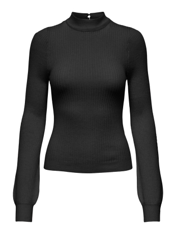 Only Trui ONLIBI LS RIB HIGH NECK CC KNT 15335104 BLACK