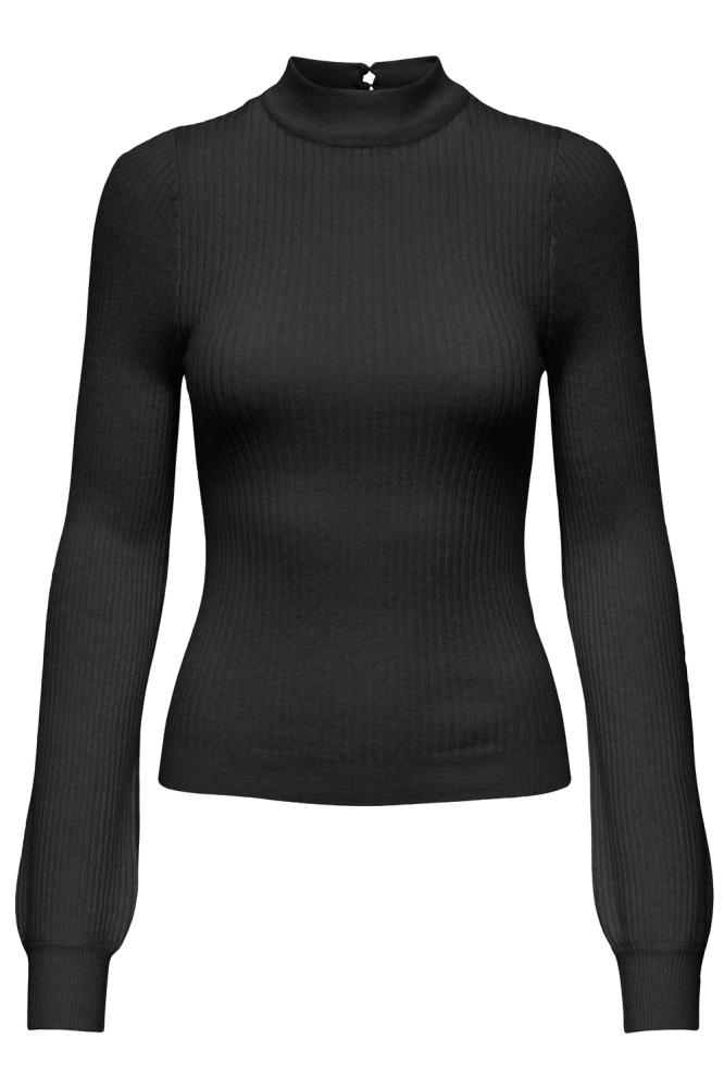 ONLIBI LS RIB HIGH NECK CC KNT 15335104 BLACK