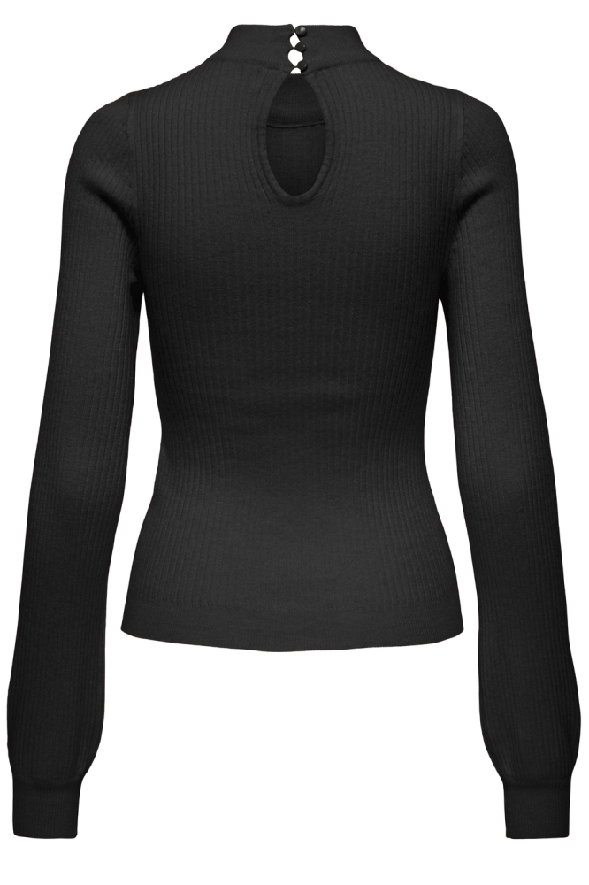 ONLIBI LS RIB HIGH NECK CC KNT 15335104 BLACK