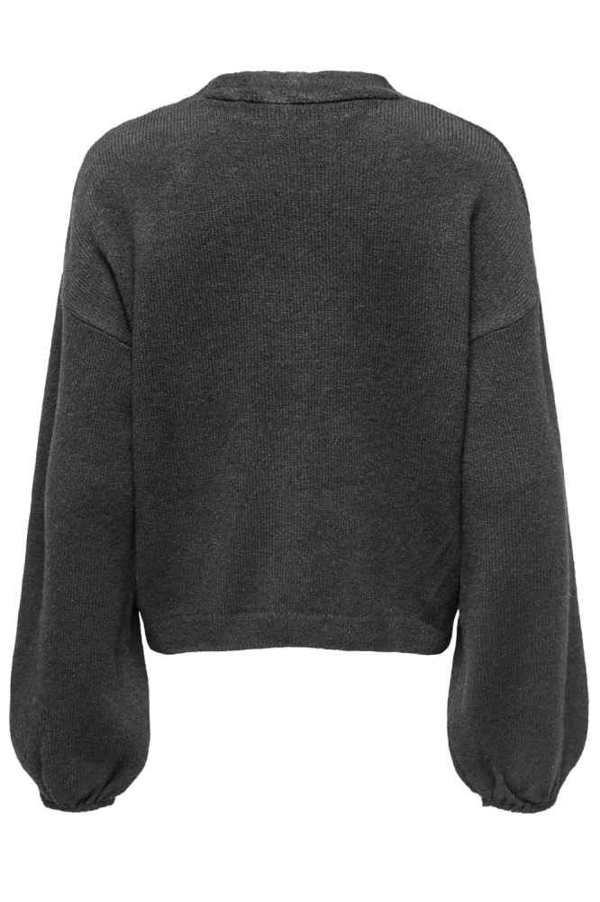 ONLDONNA LS V-NECK PULLOVER EX KNT 15343634 DARK GREY MELANGE