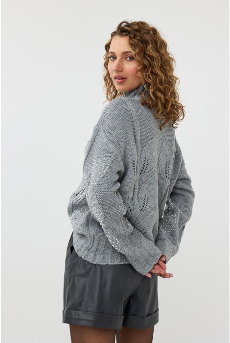 EsQualo sweater melange col pearl