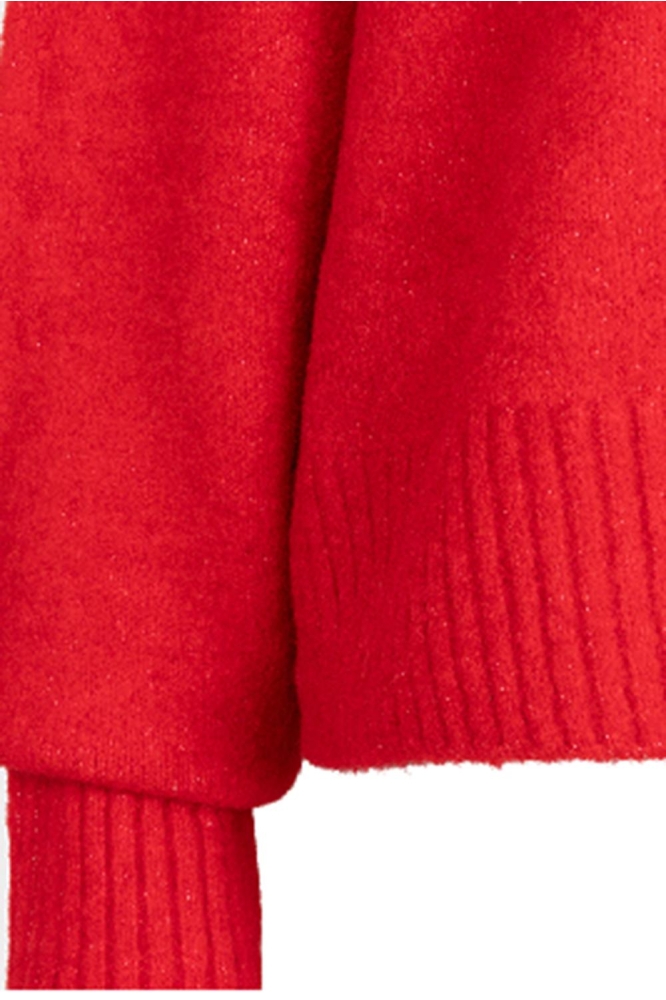 SWEATER BOXY W24 07704 400 red