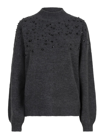 EsQualo Trui SWEATER BEADING W24 27704 030 dark grey