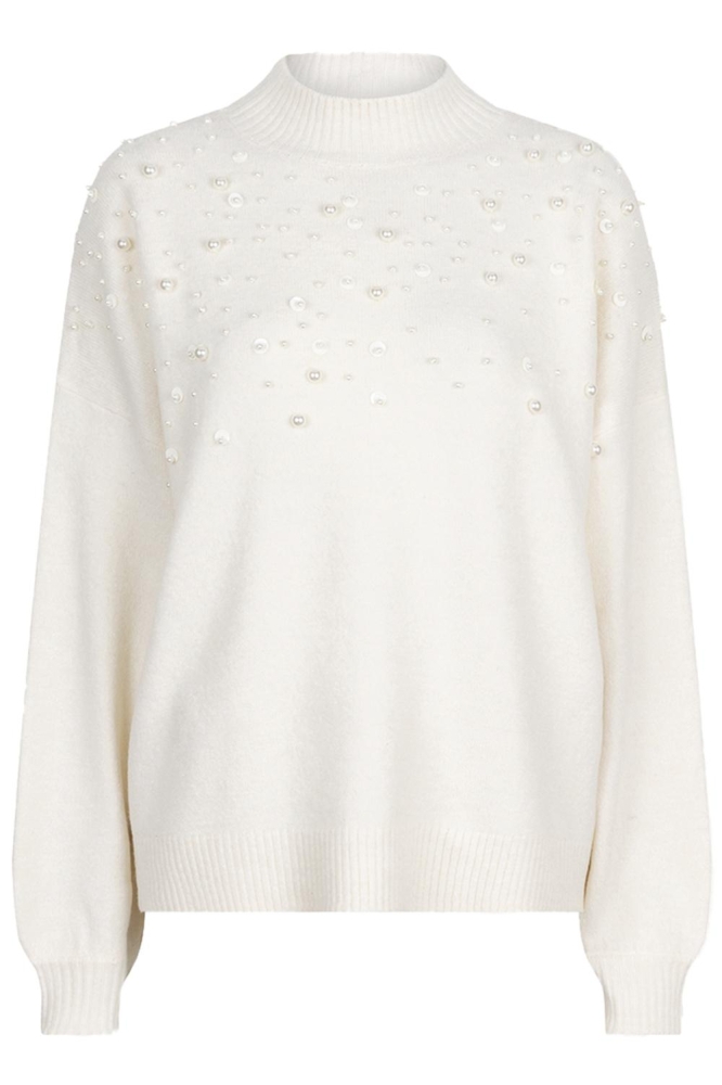 SWEATER BEADING W24 27704 120 off white