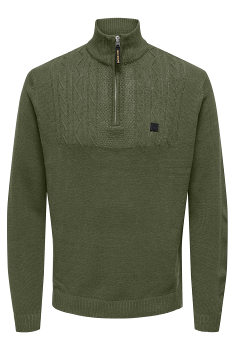 Only & Sons onsrhett reg 7 half zip knit cs