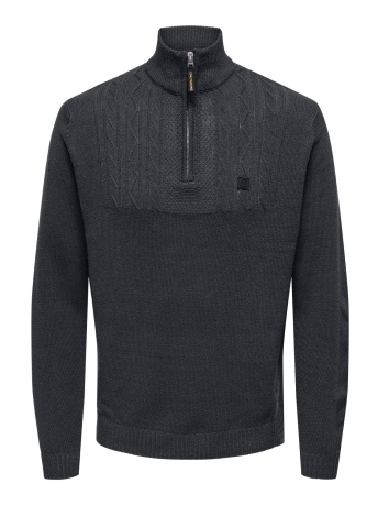 Only & Sons Trui ONSRHETT REG 7 HALF ZIP KNIT CS 22032070 DARK NAVY