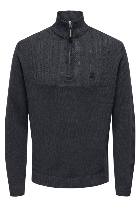 Only & Sons onsrhett reg 7 half zip knit cs