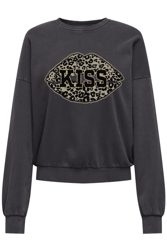 ONLLAUREN L/S LEO O-NECK CC SWT 15339833 Phantom/Kiss