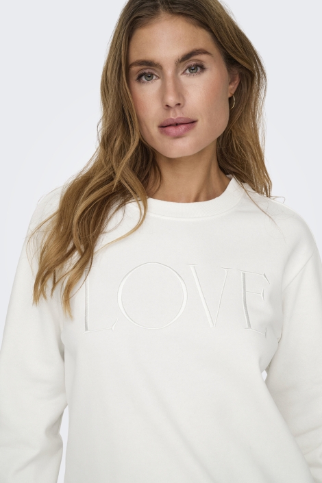 Jacqueline de Yong jdyparis l/s emb sweat jrs