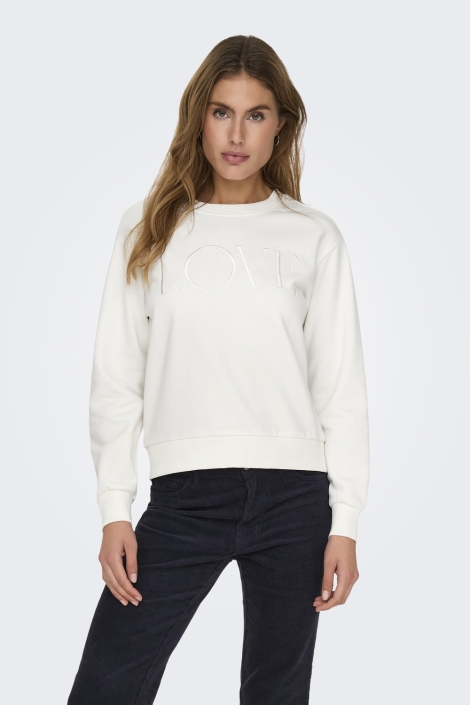 Jacqueline de Yong jdyparis l/s emb sweat jrs