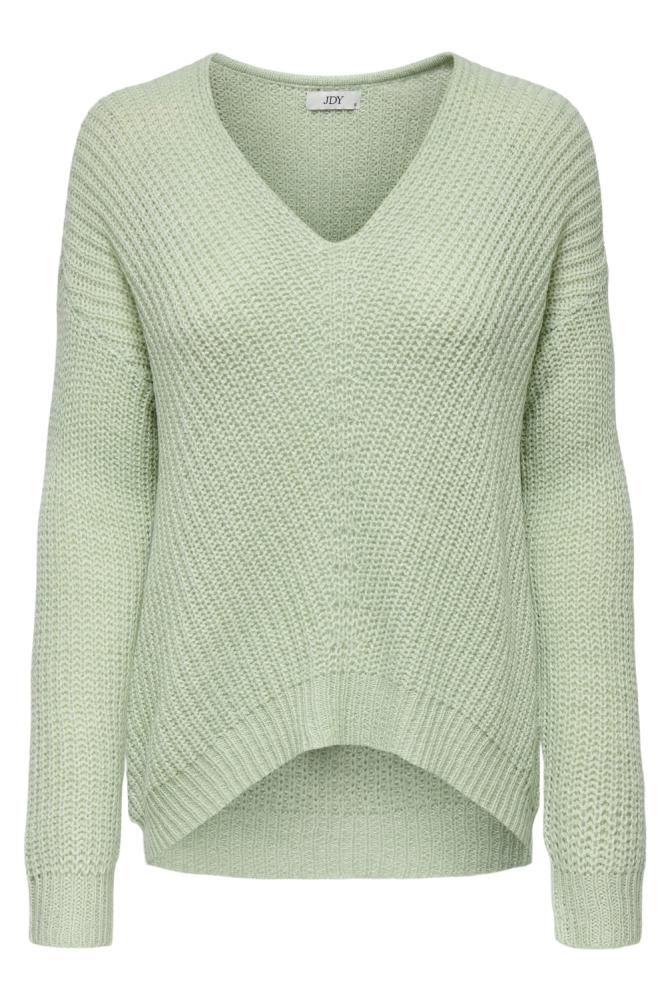 JDYNEW MEGAN L/S PULLOVER KNT NOOS 15208245 SEA FOAM/W. WHITE PL