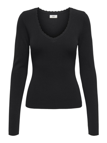 Jacqueline de Yong Trui JDYCIRKELINE L/S SCALLOP EDGE PULL 15338984 Black