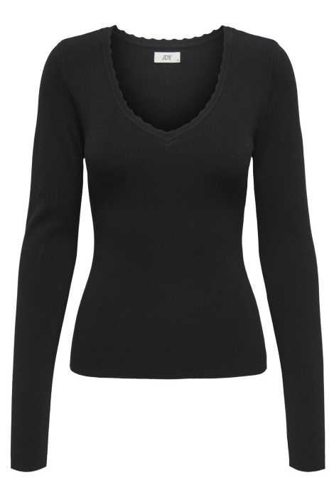 Jacqueline de Yong jdycirkeline l/s scallop edge pull