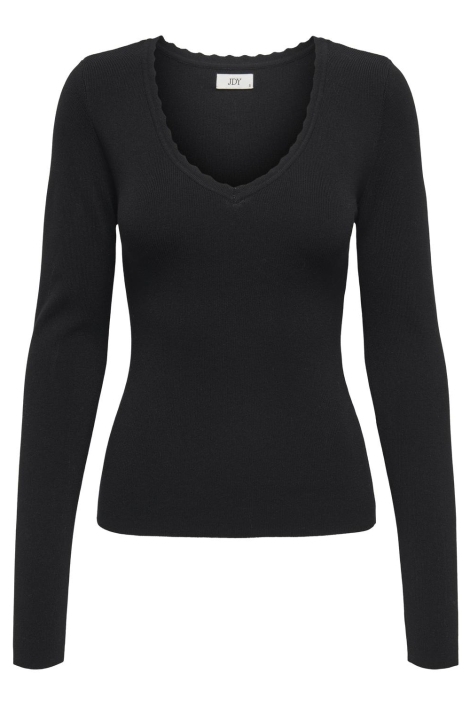 Jacqueline de Yong jdycirkeline l/s scallop edge pull