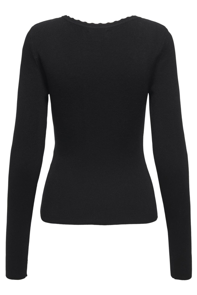 JDYCIRKELINE L/S SCALLOP EDGE PULL 15338984 Black