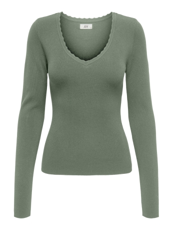 Jacqueline de Yong Trui JDYCIRKELINE L/S SCALLOP EDGE PULL 15338984 Sea Spray