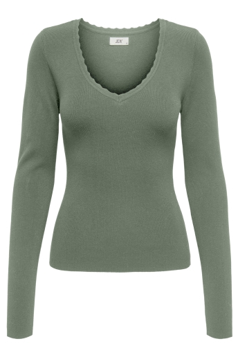 Jacqueline de Yong Trui JDYCIRKELINE L/S SCALLOP EDGE PULL 15338984 Sea Spray