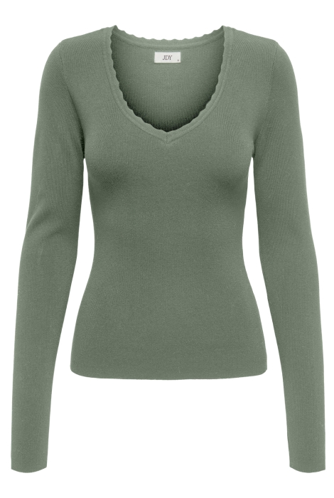 Jacqueline de Yong jdycirkeline l/s scallop edge pull