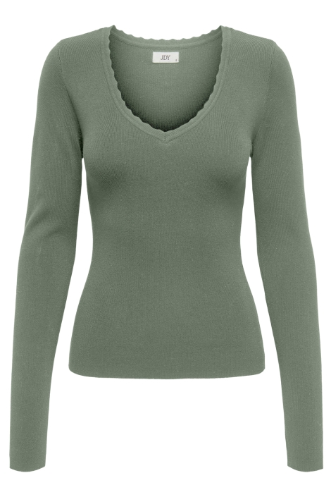 Jacqueline de Yong jdycirkeline l/s scallop edge pull