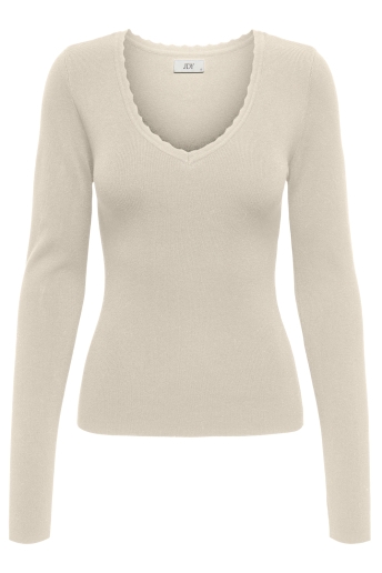 Jacqueline de Yong Trui JDYCIRKELINE L/S SCALLOP EDGE PULL 15338984 Birch