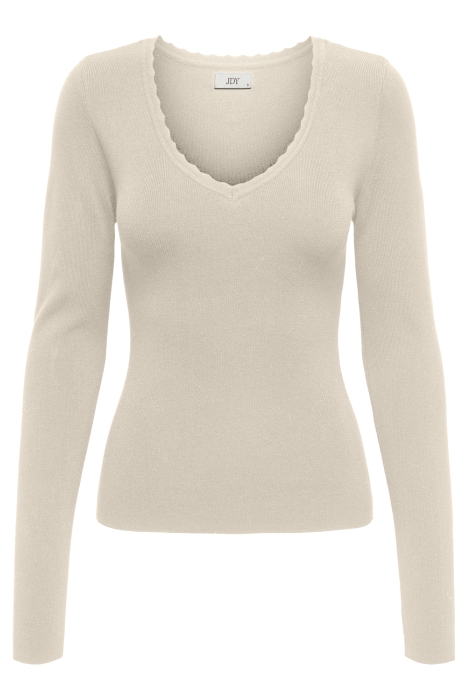 Jacqueline de Yong jdycirkeline l/s scallop edge pull