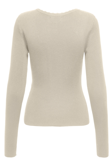 Jacqueline de Yong jdycirkeline l/s scallop edge pull