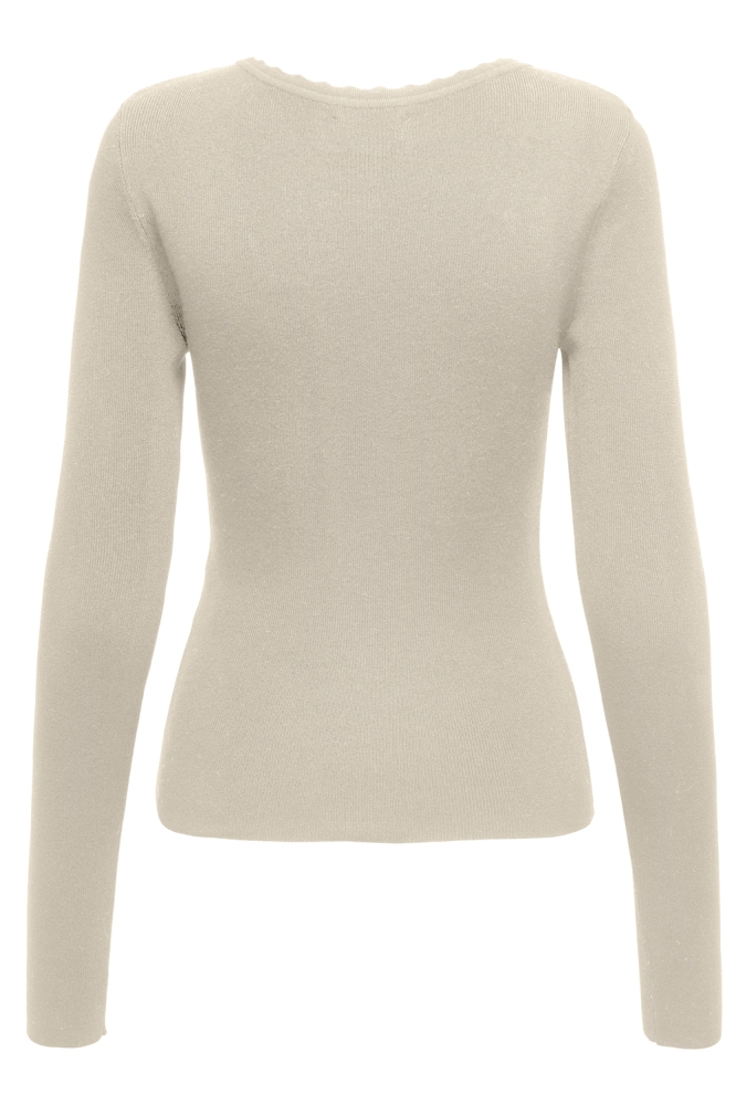 JDYCIRKELINE L/S SCALLOP EDGE PULL 15338984 Birch