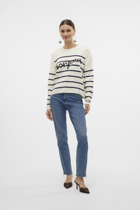 Vero Moda vmaria bonjour ls o-neck pullover g