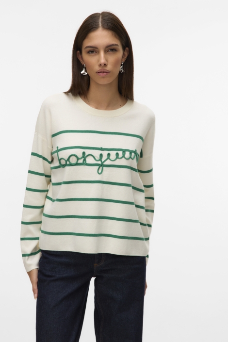 Vero Moda vmaria bonjour ls o-neck pullover g