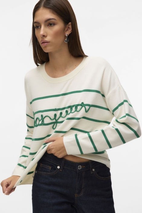 Vero Moda vmaria bonjour ls o-neck pullover g