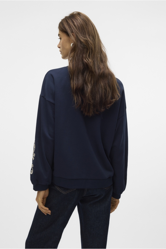 VMVELO L/S SWEAT JRS BTQ GA 10326901 NAVY BLAZER/BIRCH