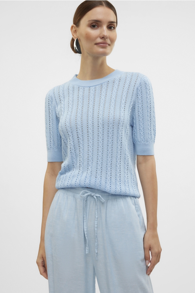 VMMORENA 2/4 O-NECK PULLOVER GA BOO 10321893 Airy Blue