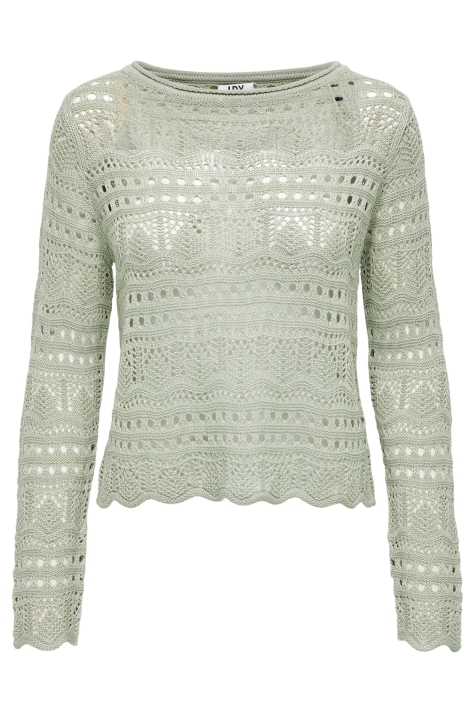 Jacqueline de Yong jdysun lay l/s boatneck pullov. knt